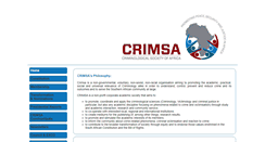 Desktop Screenshot of crimsa.ac.za